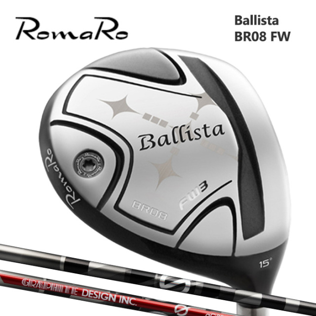 (カスタムクラブ)ROMARO-BR08 FW フェアウェイウッド FAIRWAY WOOD aG33FW【グリップ・シャフト・組立料込】