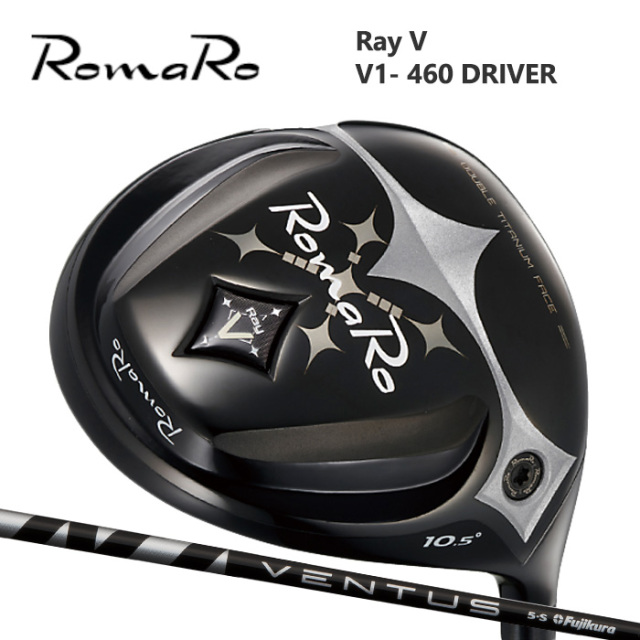 (カスタムクラブ) ROMARO V1-460 VENTUSBLACK【グリップ・シャフト・組立料込】