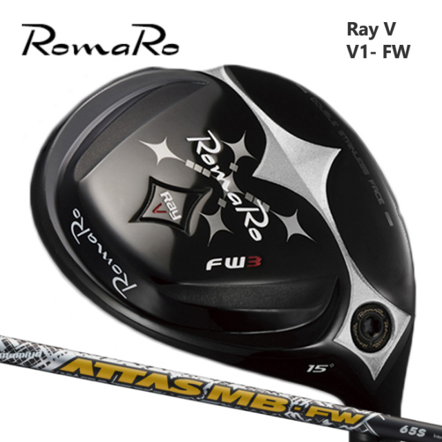 (カスタムクラブ)ROMARO V1-FW フェアウェイウッド FAIRWAY WOOD ATTAS MB-FW【グリップ・シャフト・組立料込】