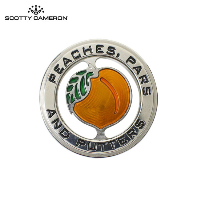 SCOTTYCAMERON マーカー　ピーチ Scotty Cameron Studio Ball Marker - Peaches Pars And Putters