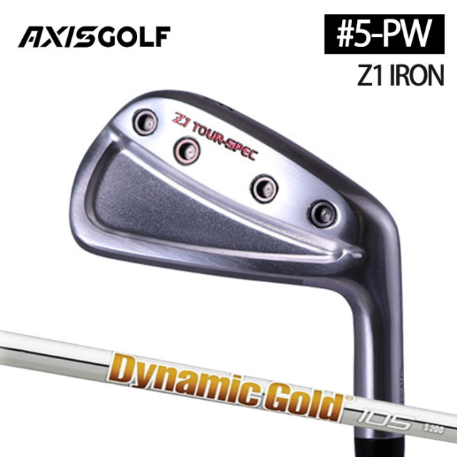 (カスタムクラブ)AXISGOLF Z1 IRON アイアン  6本セット(#5-Pw) Dynamic Gold (105/120)【グリップ・シャフト・組立料込】