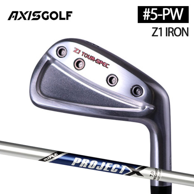 (カスタムクラブ)AXISGOLF Z1 IRON アイアン  6本セット(#5-Pw) PROJECT X【グリップ・シャフト・組立料込】