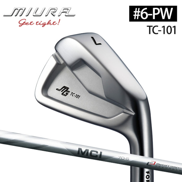 カスタムクラブ)三浦技研 TC-101 アイアン 5本セット(#6-Pw) MCI 