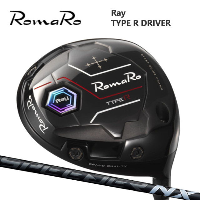 (カスタムクラブ) ROMARO Type R DRIVER ドライバー SPEEDER NX BLACK【グリップ・シャフト・組立料込】