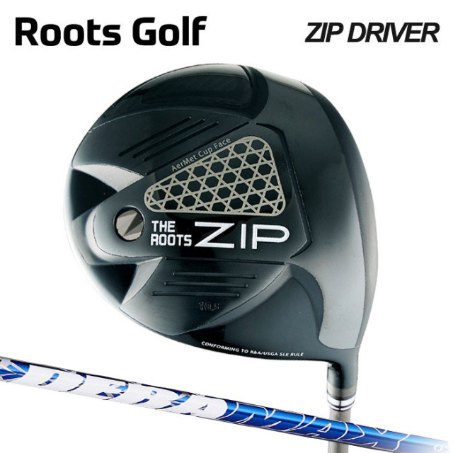 (カスタムクラブ)THE ROOTS ZIP DRIVER  ドライバー Deramax 07 Premium Series 【グリップ・シャフト・組立料込】