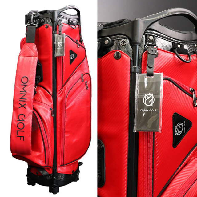 新品未使用 OMNIX GOLF 赤 キャディバッグ 【公式通販】