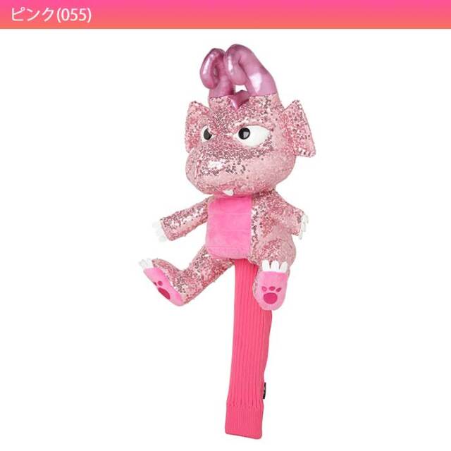 DANCE WITH DRAGON ダンスウィズドラゴン  ヘッドカバー スパンコール  パープル系 DR [240101504161] ゴルフウェア ストスト DANCE WITH DRAGON ダンスウィズドラゴン ぬいぐるみ