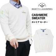 【正規品】SCOTTY CAMERON CASHMERE V NECK SWEATER ADMIRAL L SCOTTY CAMERON カシミア ブイネック セーター アドミラル Lサイズ