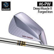 (カスタムクラブ)Muziik Deep Muscle 2 Forged Iron アイアン 5本セット(#6-Pw) Dynamic Gold【グリップ・シャフト・組立料込】