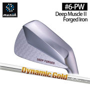 (カスタムクラブ)Muziik Deep Muscle 2 Forged Iron アイアン 5本セット(#6-Pw) Dynamic Gold (105/120)【グリップ・シャフト・組立料込】