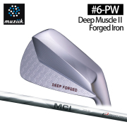 (カスタムクラブ)Muziik Deep Muscle 2 Forged Iron アイアン 5本セット(#6-Pw) MCI【グリップ・シャフト・組立料込】