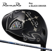 (カスタムクラブ) ROMARO α BLACK DRIVER ドライバー LIN-Q BLUE EX【グリップ・シャフト・組立料込】
