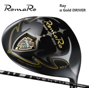 (カスタムクラブ) ROMARO α Gold DRIVER ドライバー VENTUS BLACK【グリップ・シャフト・組立料込】