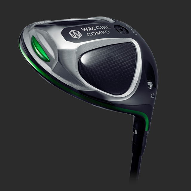 グラビティー ドライバー【WACCINE COMPO WACWAC 8 DRIVER HEAD】＊シャフト、グリップ別売、ヘッドカバー付
