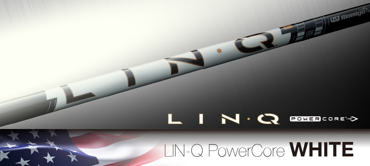 USTマミヤ シャフト【UST MAMIYA LIN-Q PowerCore WHITE SHAFT】＊ヘッド、グリップ別売