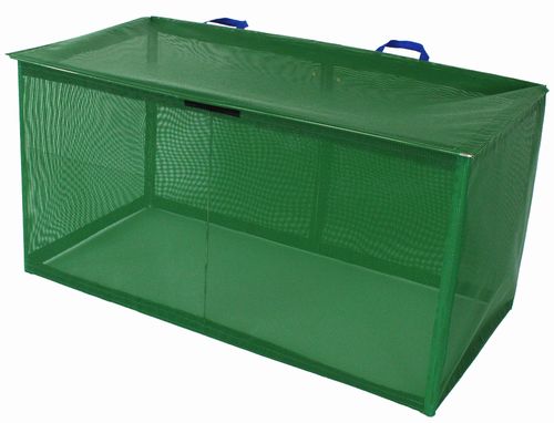 プラスチックメッシュの町内会ゴミステーション