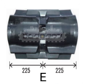 ゴムクローラー 2本セット ヤンマー コンバイン CA450 450*90*43 幅450