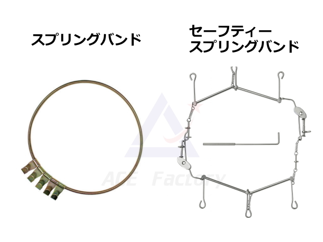 タイヤチェーン 90100 スプリング式バンド R-16 セット シングル ペア
