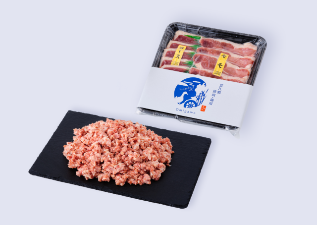 焼肉・鴨鍋用スライス300g＋粗挽きミンチ500ｇ