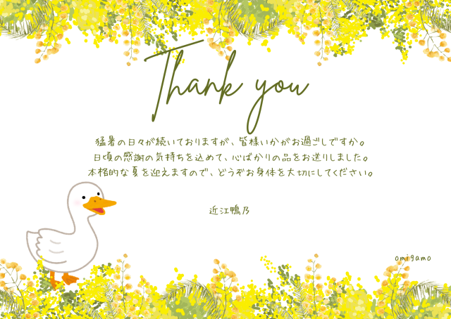 メッセージカード　カジュアル