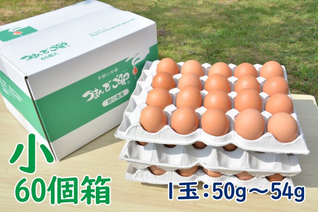 つまんでご卵 小サイズ(60個箱) - 緑の農園ネットショップ