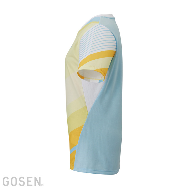 No.4512 GOSEN ゴーセン シャツ レモン イエロー XL テニス GOSEN ゴーセン バドミントン ゲームシャツ T2451 レディース