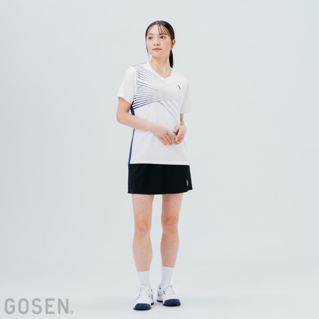 【新品】ゴーセン スカート(インナー付き) Ｍサイズ ネイビー 楽天市場】GOSEN ゴーセン バドミントン ウェア スカート