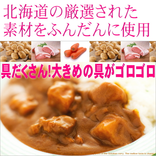 道内5年連続売上1位！ 五島軒函館カレー【中辛・ポークカレー】