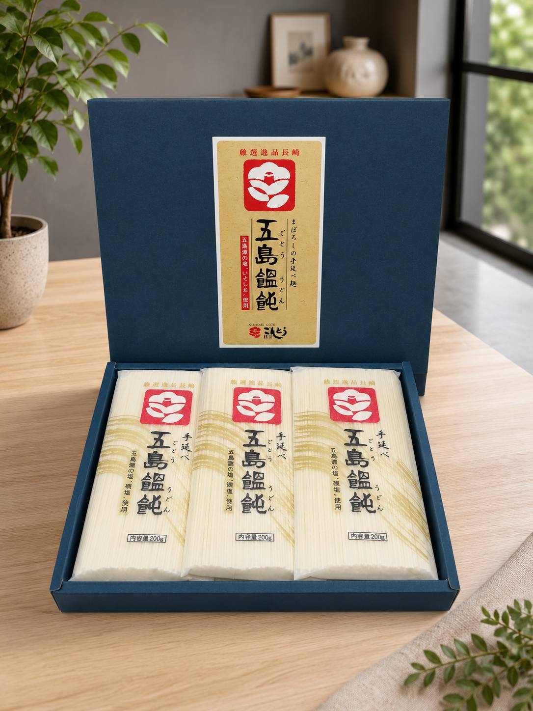 五島手延べうどん　ギフト　200g×6袋　化粧箱入り