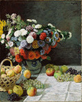 モネ [Still Life with Flowers and Fruit]