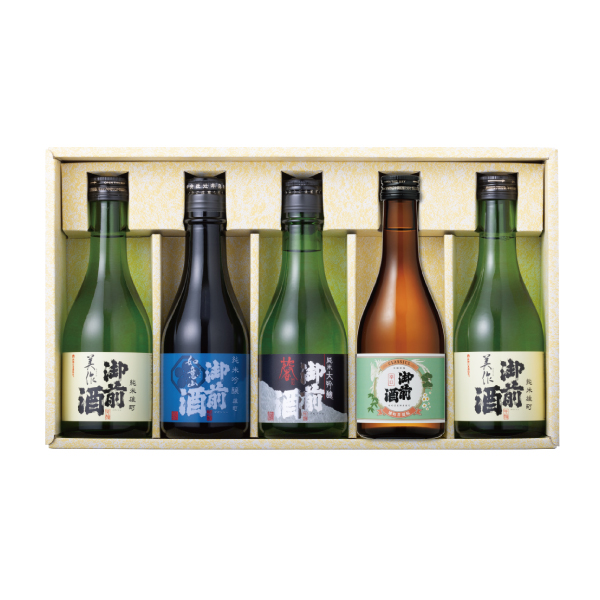 御前酒　飲みくらべセット「彩」（300ml×5本入）