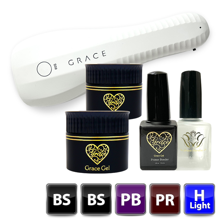 ●ゆうパケット不可● HEMAフリー ベース2個+アシッドレスプライマー+プライマーボンダーセット（各15ml）＋ハンディライトセット