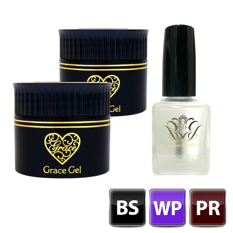 HEMAフリー フィルイン ノンサンディング アシッドレスプライマー&ベース&ワイプレストップセット(各15ml)