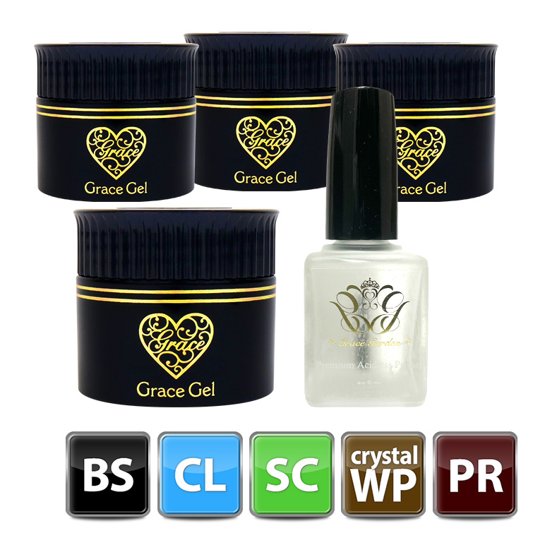 HEMAフリー アシッドレスプライマー&ベース・クリア・スカルプ・ワイプレストップ各15mlセット(各15ml)