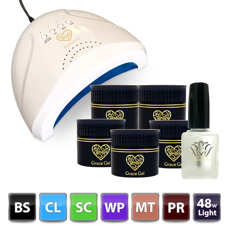 HEMAフリー TPOフリー プレミアムアシッドレスプライマー&超よくばりセット(各15ml)＋48Wライト