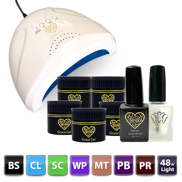 HEMAフリー TPOフリー 超よくばり+アシッドレスプライマー+プライマーボンダーセット(各15ml)＋48Wライト