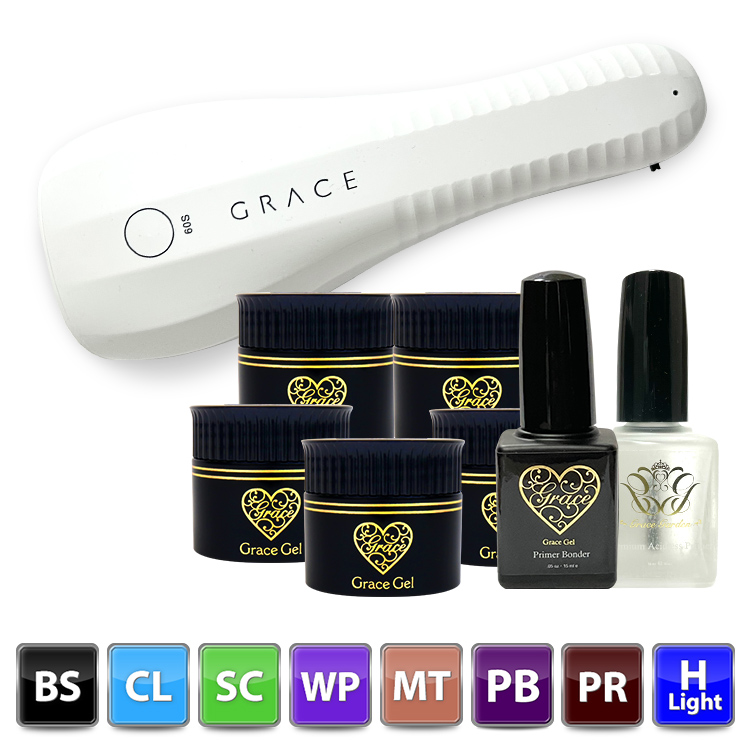 HEMAフリー TPOフリー 超よくばり+アシッドレスプライマー+プライマーボンダーセット(各15ml)＋ハンディライト