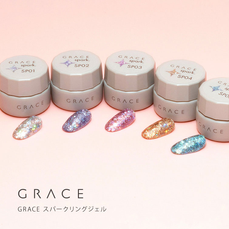 オーロラホロぎっしりクリア ラメジェル GRACE スパークリング 4ml