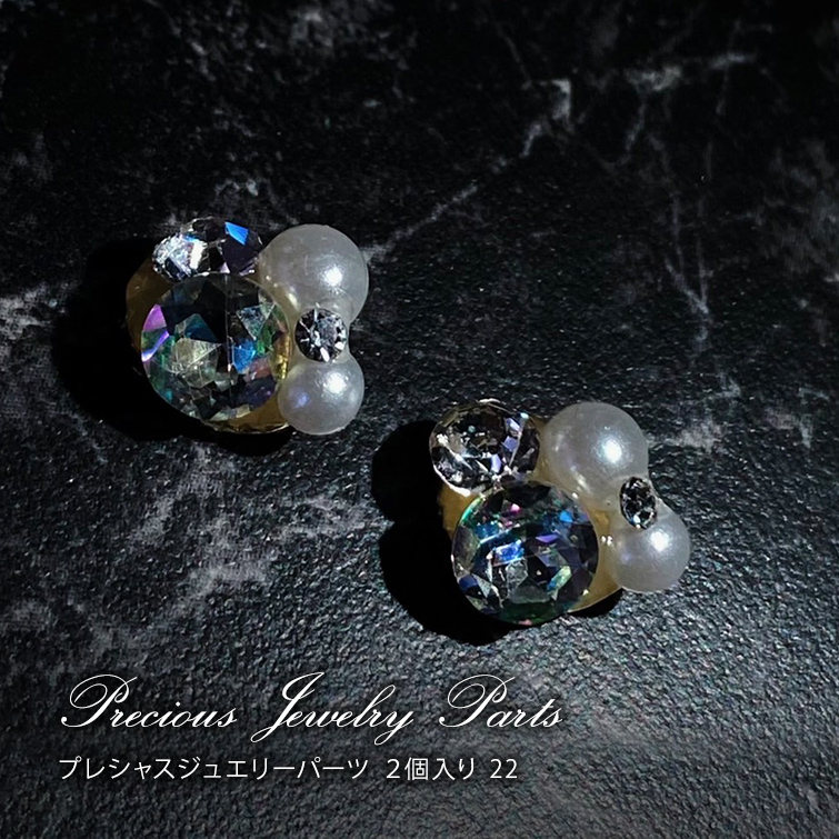 【ゆうパケット対象商品】 ネイルパーツ ジュエリーパーツ ネイルアート ジュエリーネイル プレシャスジュエリーパーツ 2個入り 22