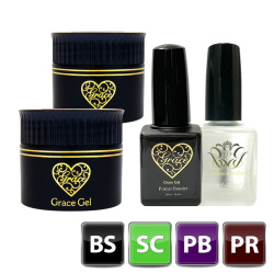 HEMAフリー フィルイン ノンサンディング ベース+スカルプ+アシッドレスプライマー+プライマーボンダーセット(各15ml)