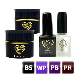 HEMAフリー ノンサンディング ベース+ワイプレストップ+アシッドレスプライマー+プライマーボンダー(各15ml)