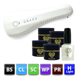  HEMAフリー アシッドレスプライマー&ベース・クリア・スカルプ・ワイプレストップ各15ml＋ハンディライトセット