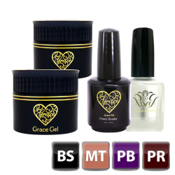 HEMAフリー グレースベース+マットトップ+アシッドレスプライマー+プライマーボンダーセット(各15ml)