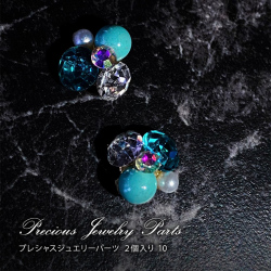 【ゆうパケット対象商品】 ネイルパーツ ジュエリーパーツ ネイルアート ジュエリーネイル プレシャスジュエリーパーツ 2個入り 10