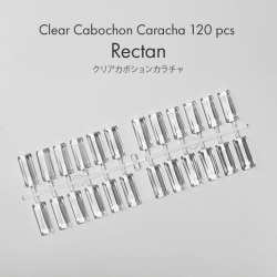 【ゆうパケット対象商品】ニュアンスネイル カラーチャート クリアカボションカラチャ 120 pcs Rectan