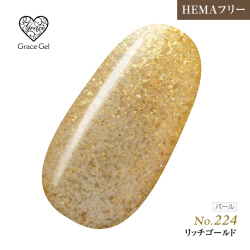 ●ゆうパケット不可●【まとめ買いでお得☆】10個購入で5%OFF グレースジェルカラー8ml リッチゴールド G224 [会員割引対象]