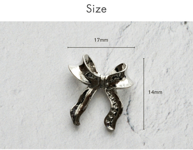 グリーン リボン ネイルパーツ 12個 ネイルパーツ パールリボン ダイヤモンドストーン クリスタル