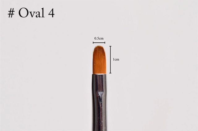 ジェル筆 SHINYGEL Professional：ジェルブラシ／オーバルZEO（オーバルブラシ