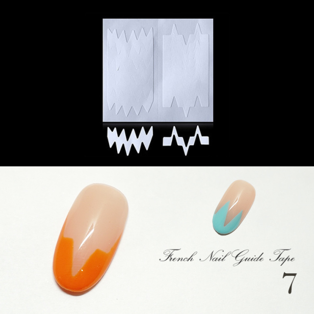 ゆうパケット対象商品 フレンチネイル ガラスフレンチ 細フレンチネイル ガイドテープ フレンチラインテープ マスキングテープ フレンチネイルガイドテープ 3枚入り 1 9
