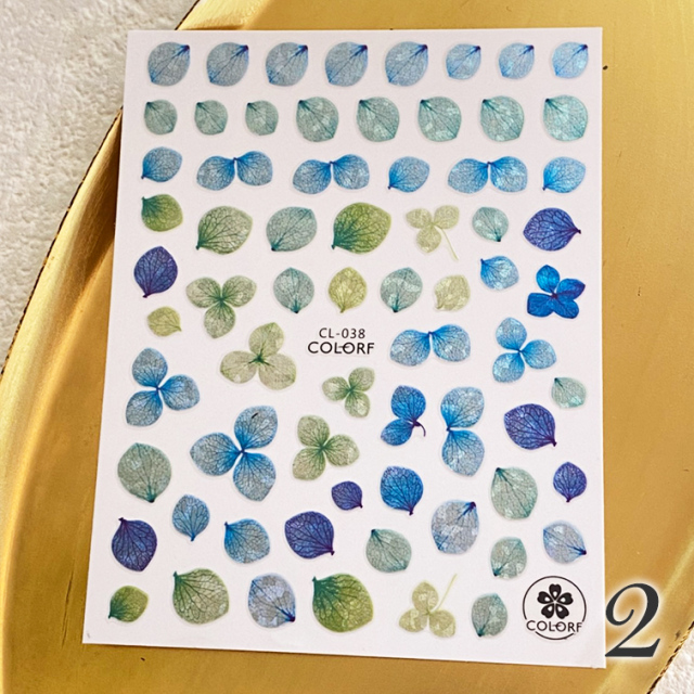 ゆうパケット対象商品 ニュアンスネイル フラワーネイル 花ネイル ネイルシール 水彩ネイル 水彩フラワー 水彩花 サロン仕様ネイルシール ニュアンス フラワーシール 1 8